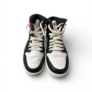 Woman’s size 10 Jordan black red worn couple times